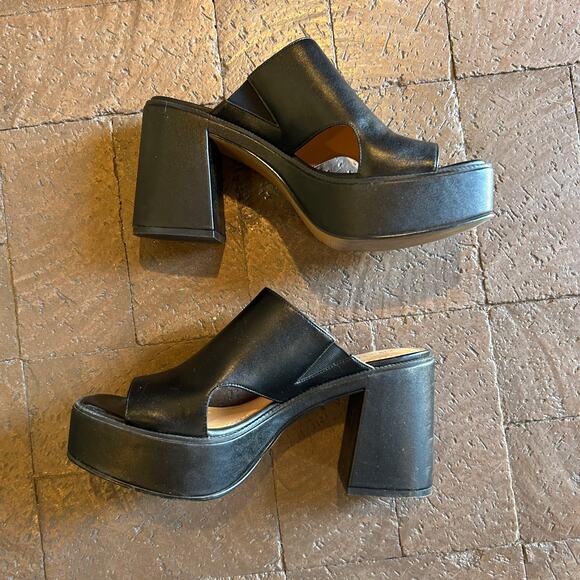 lisa vicky jetset v platforms in black sheep napa - Picture 2 of 9